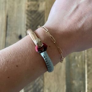 Shashi rose gold Riley cuff